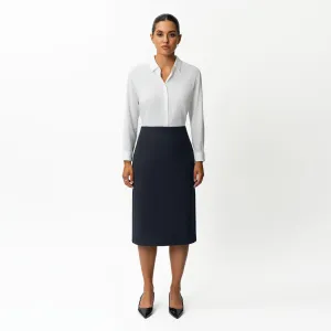 Tailored Ponte Midi Skirt