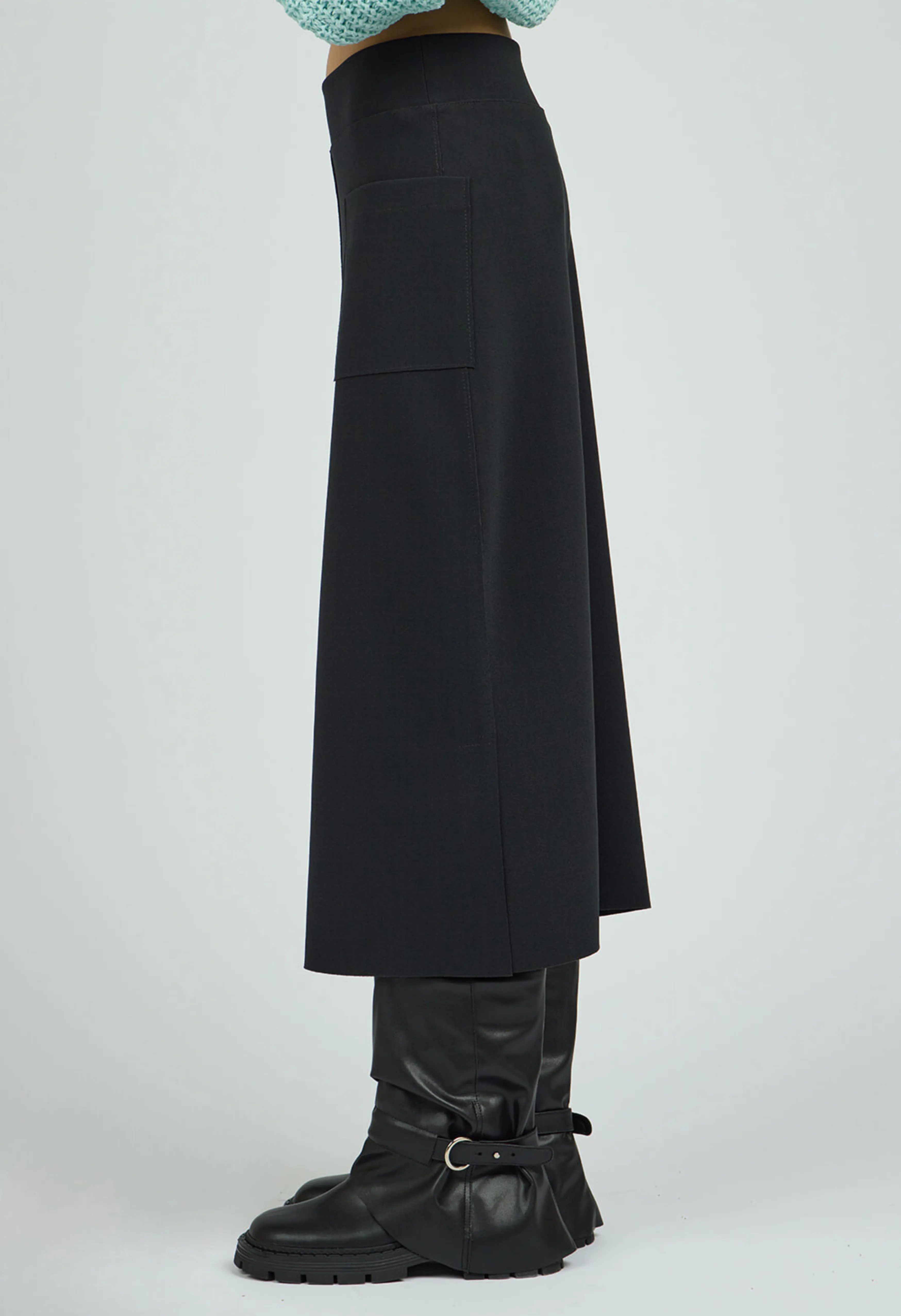 Tailored Skirt In Black