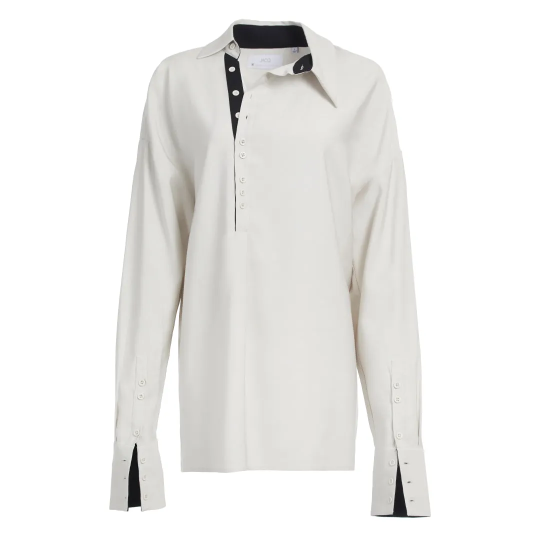 TAYLOR TOP IVORY & BLACK COMBO