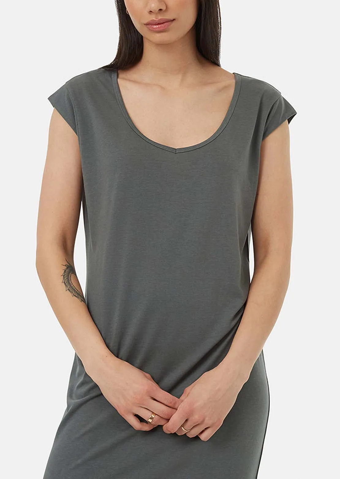 Tentree Women's TreeBlend V-Neck Midi Dress