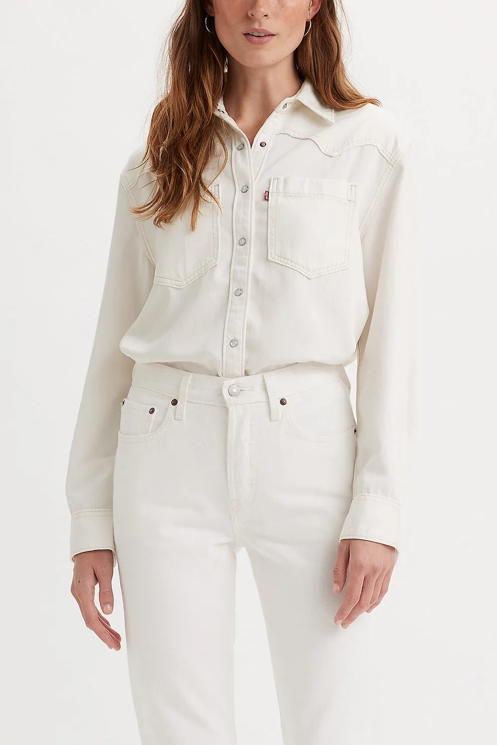 Teodora Western Shirt Ecru Crew 6