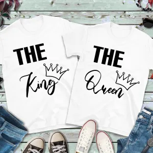 The King - The Queen Matching Couples Shirts, Mens Tee and Womens Tee