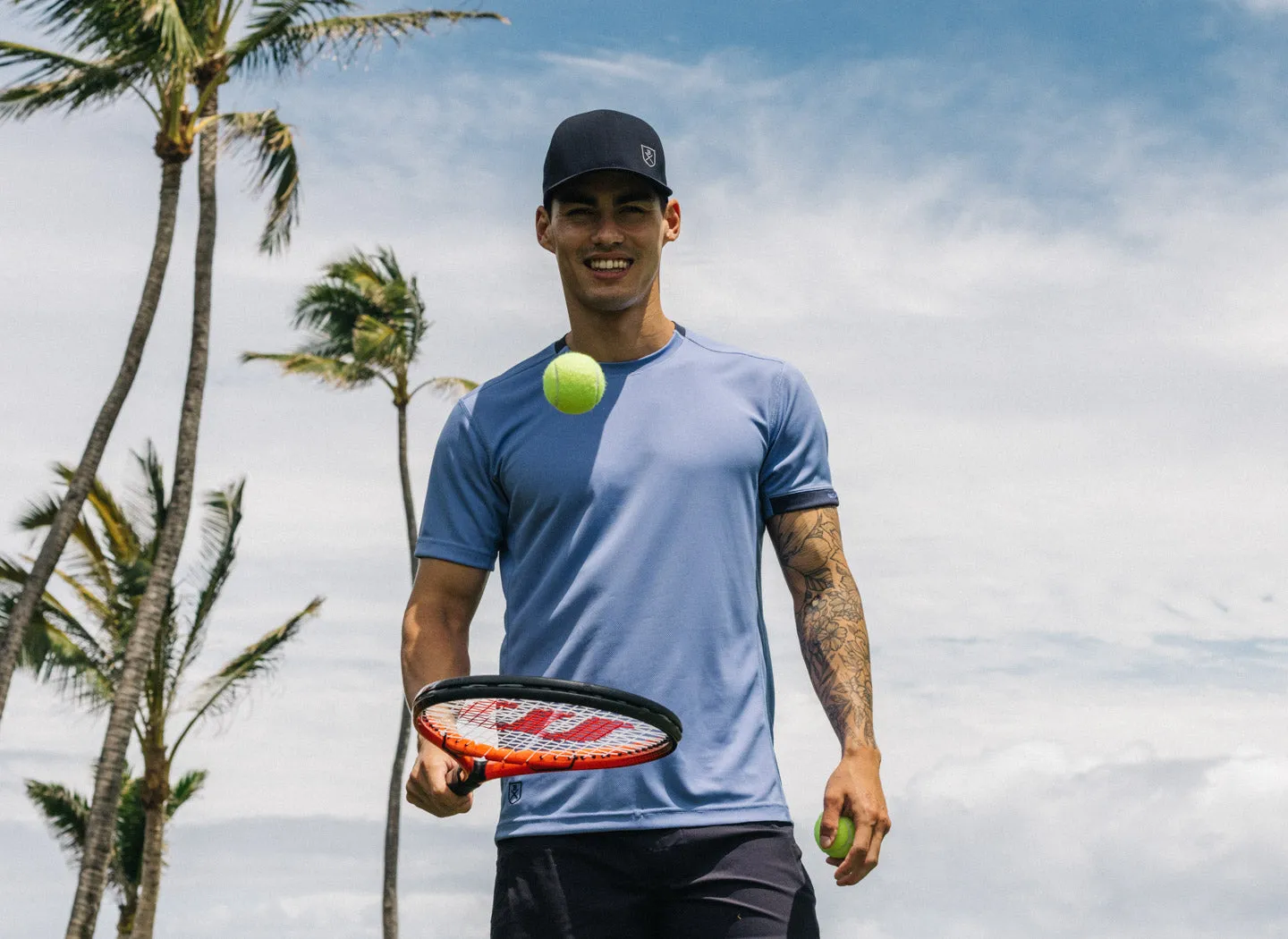 The Lane Hydrophobic Shirt for Men - Blue Atoll