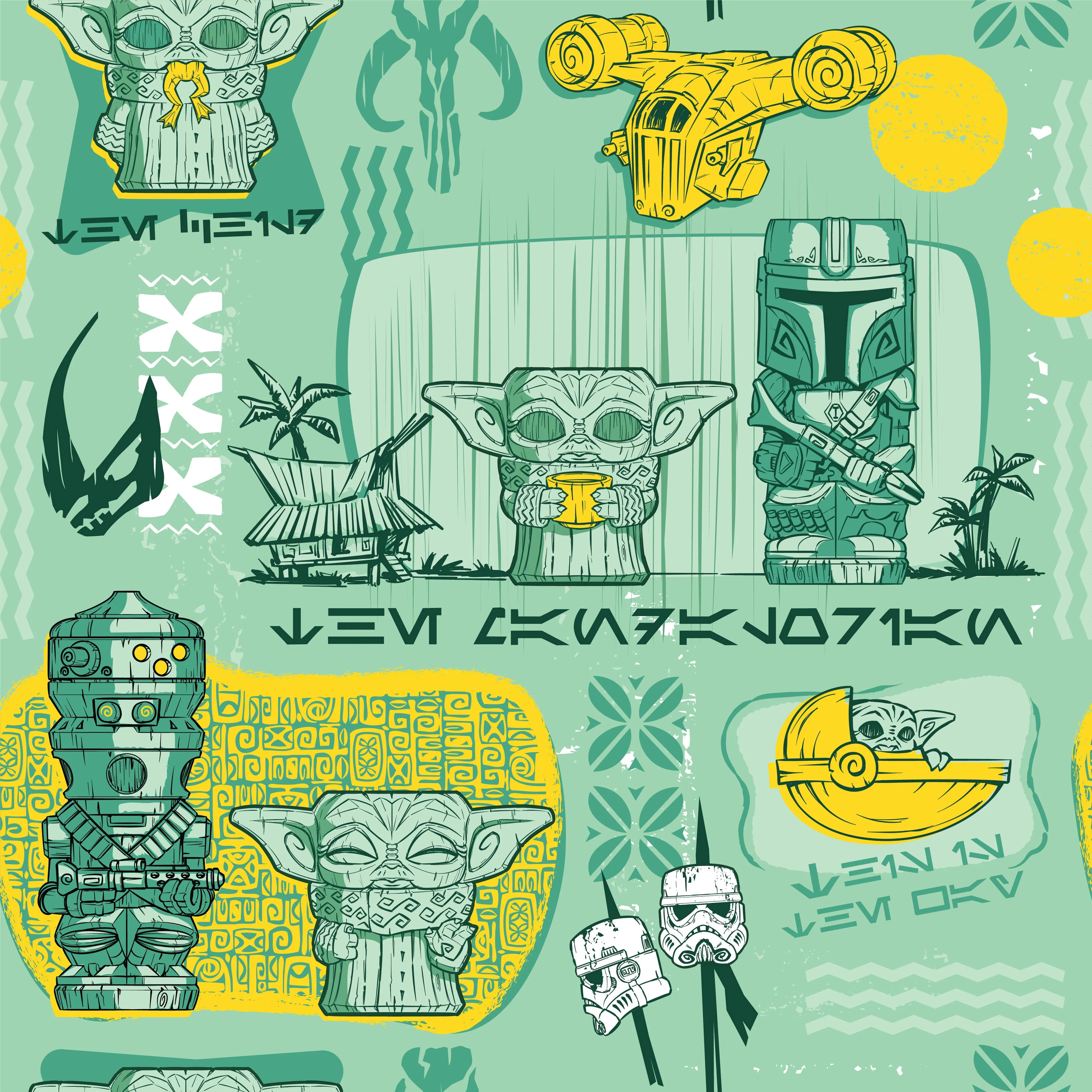 The Mandalorian Geeki Tikis® Men's Aloha Shirt