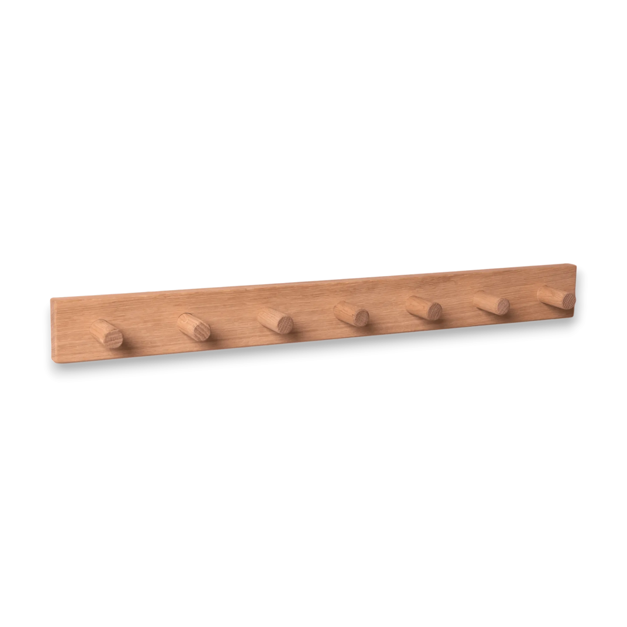 The Signature Peg Rail Wooden Hooks (Solid Oak)