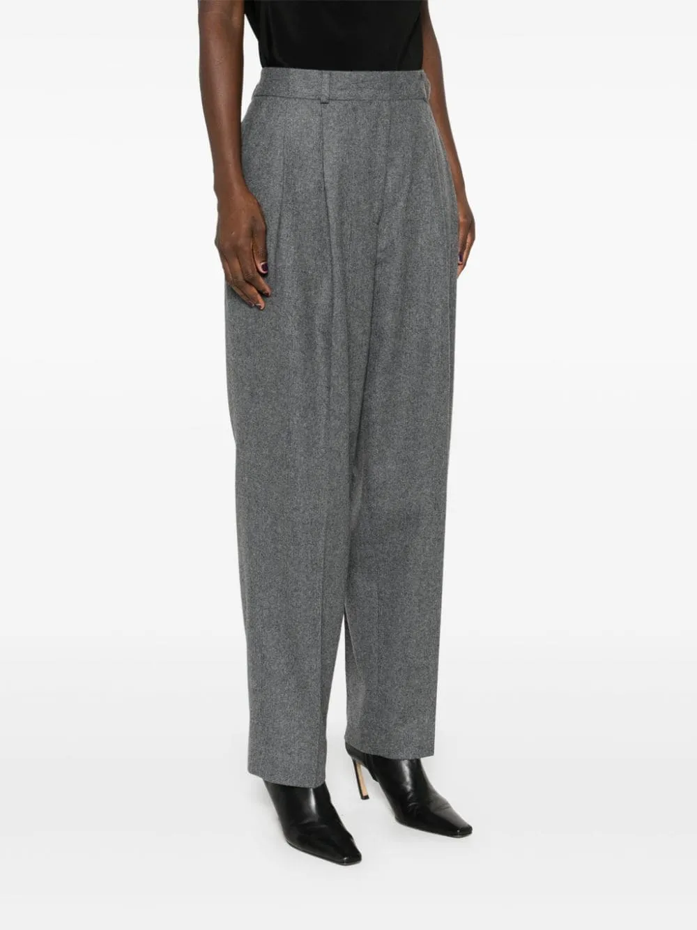 Toteme Pleated Tailored Trousers Grey