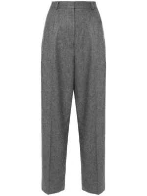 Toteme Pleated Tailored Trousers Grey