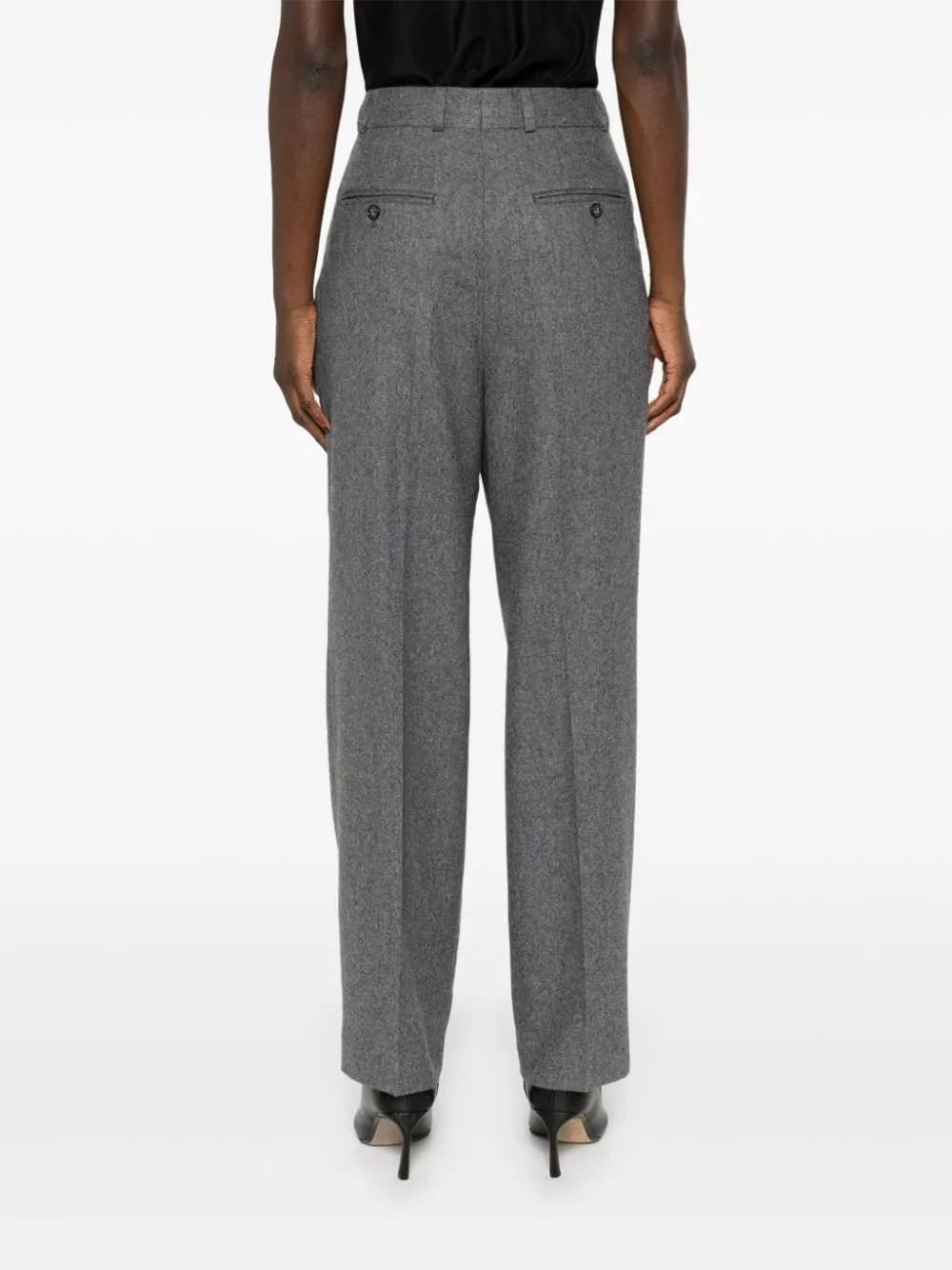 Toteme Pleated Tailored Trousers Grey