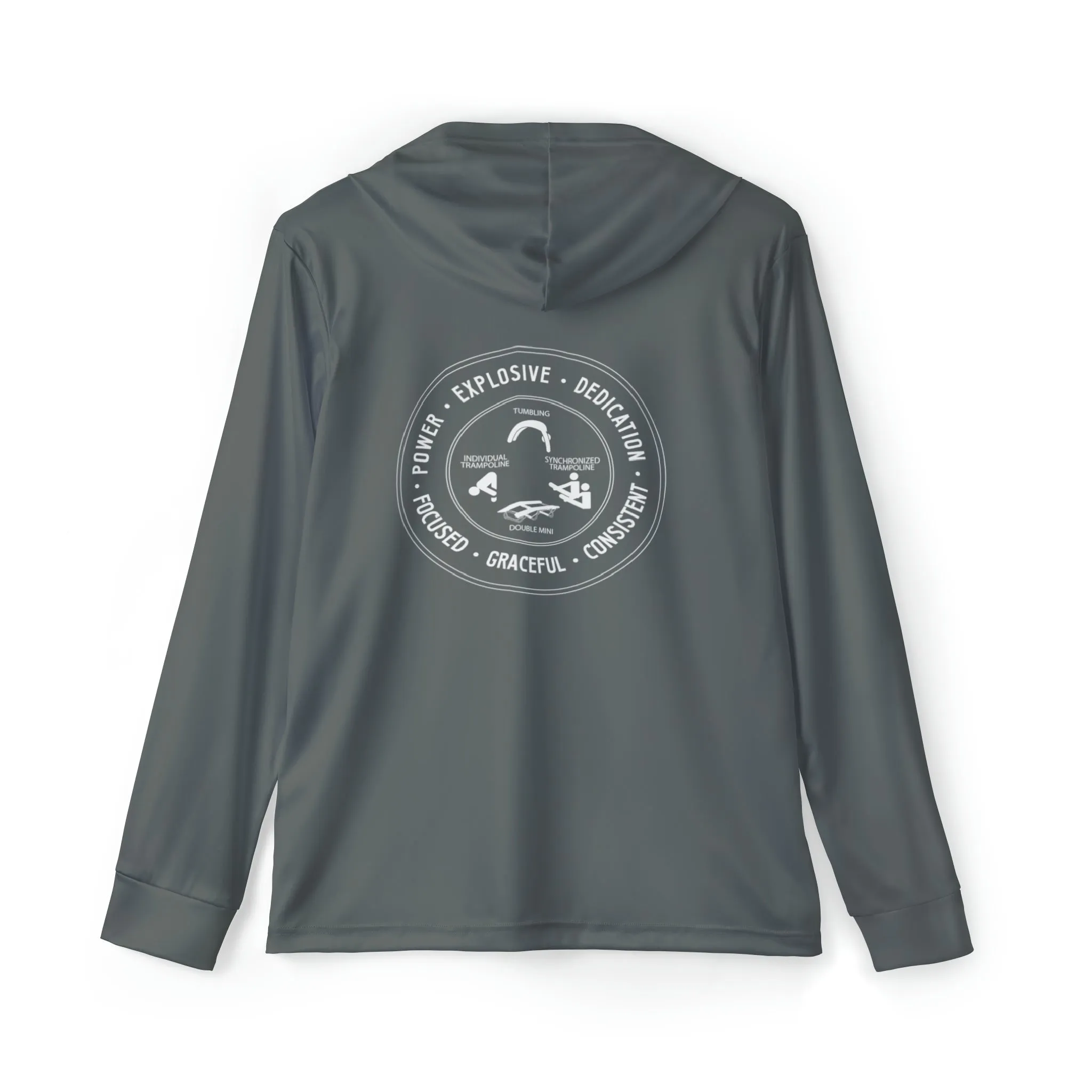 Trampoline & Tumbling Performance Hoodie - Grey
