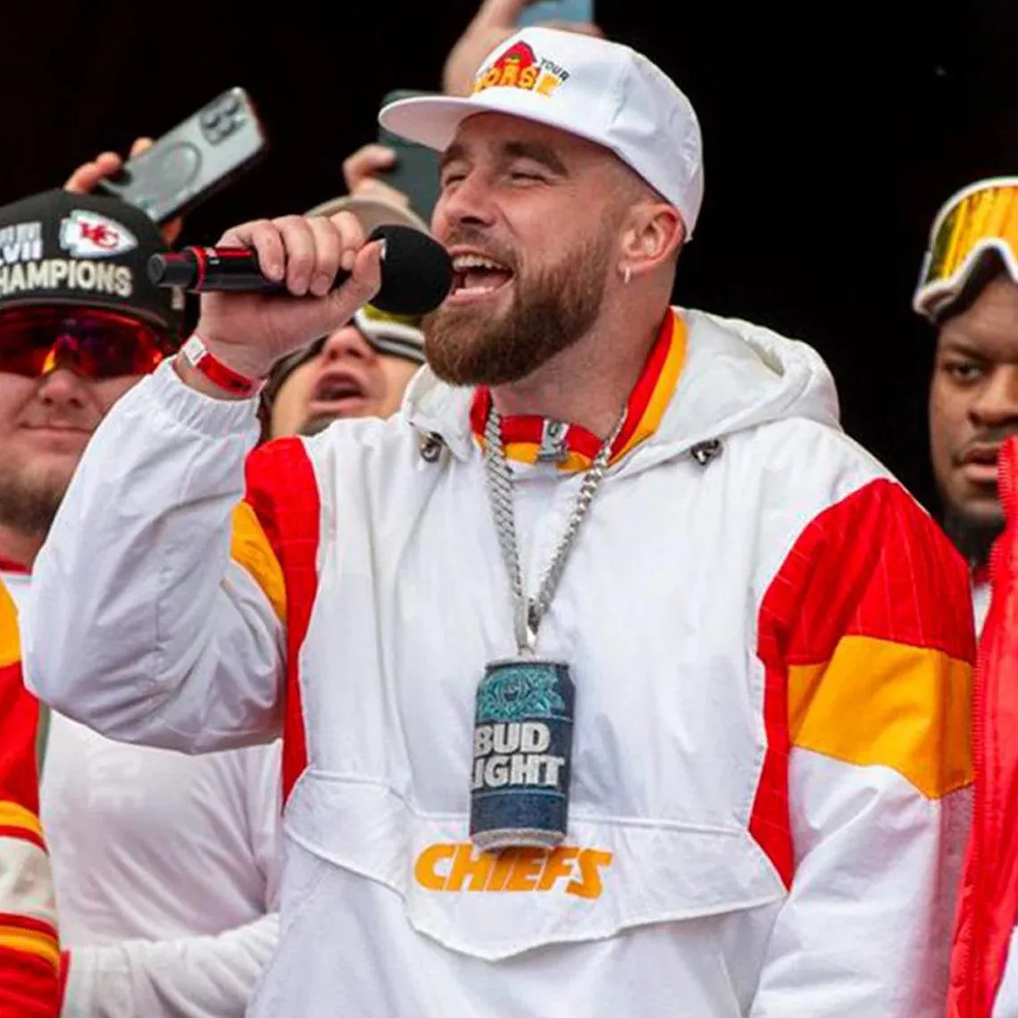 Travis Kelce Chiefs Super Bowl Parade Jacket