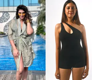 Tropic Radiance  Maillot in Oceanic Coal