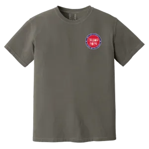 Trump "We The People" Comfort Colors Tee - Powerful Front Patch & Back Design
