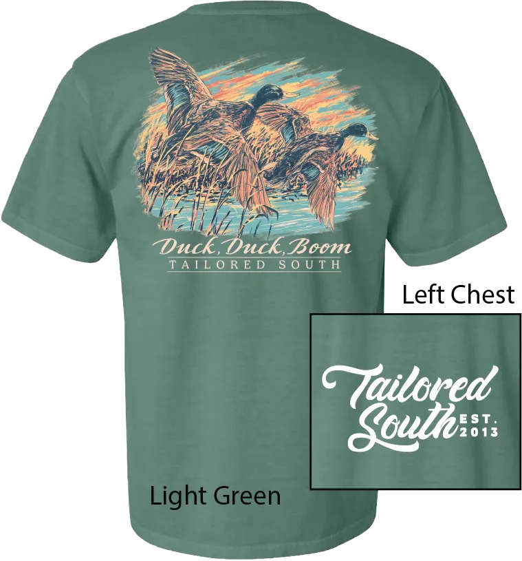 TS008 Ducks Light Green