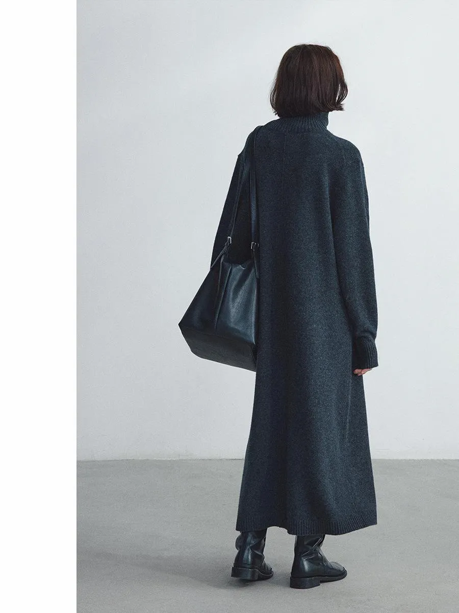 Turtleneck Knit Dress
