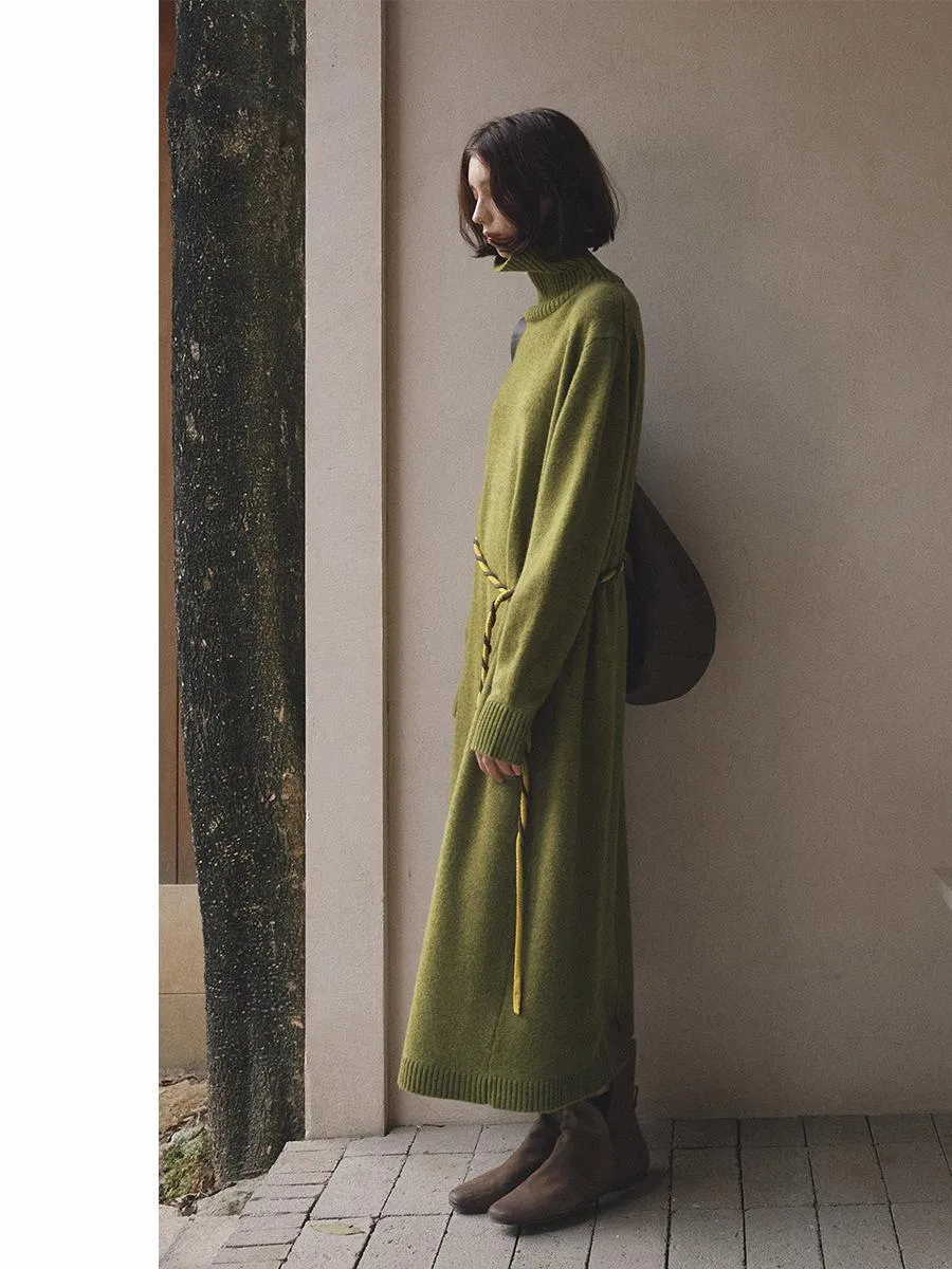 Turtleneck Knit Dress