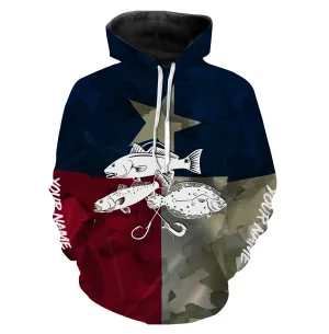 TX Texas Flag Texas slam Fishing Patriotic fishing Custom fishing hoodie, gift for fisherman NPQ356