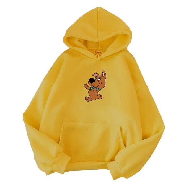 Uefezo Women Hoodies Oversized Print Kangaroo Pocket Sweatshirts Hooded 2020 Autumn Harajuku Casual Korean Pullovers Tops