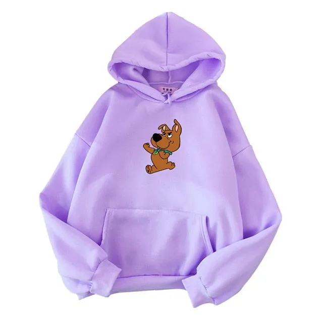 Uefezo Women Hoodies Oversized Print Kangaroo Pocket Sweatshirts Hooded 2020 Autumn Harajuku Casual Korean Pullovers Tops
