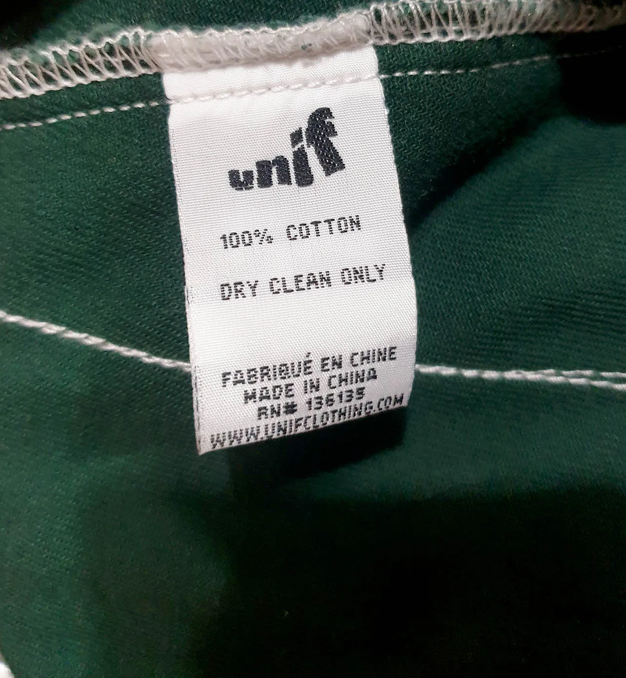 UNIF green jacket size Medium