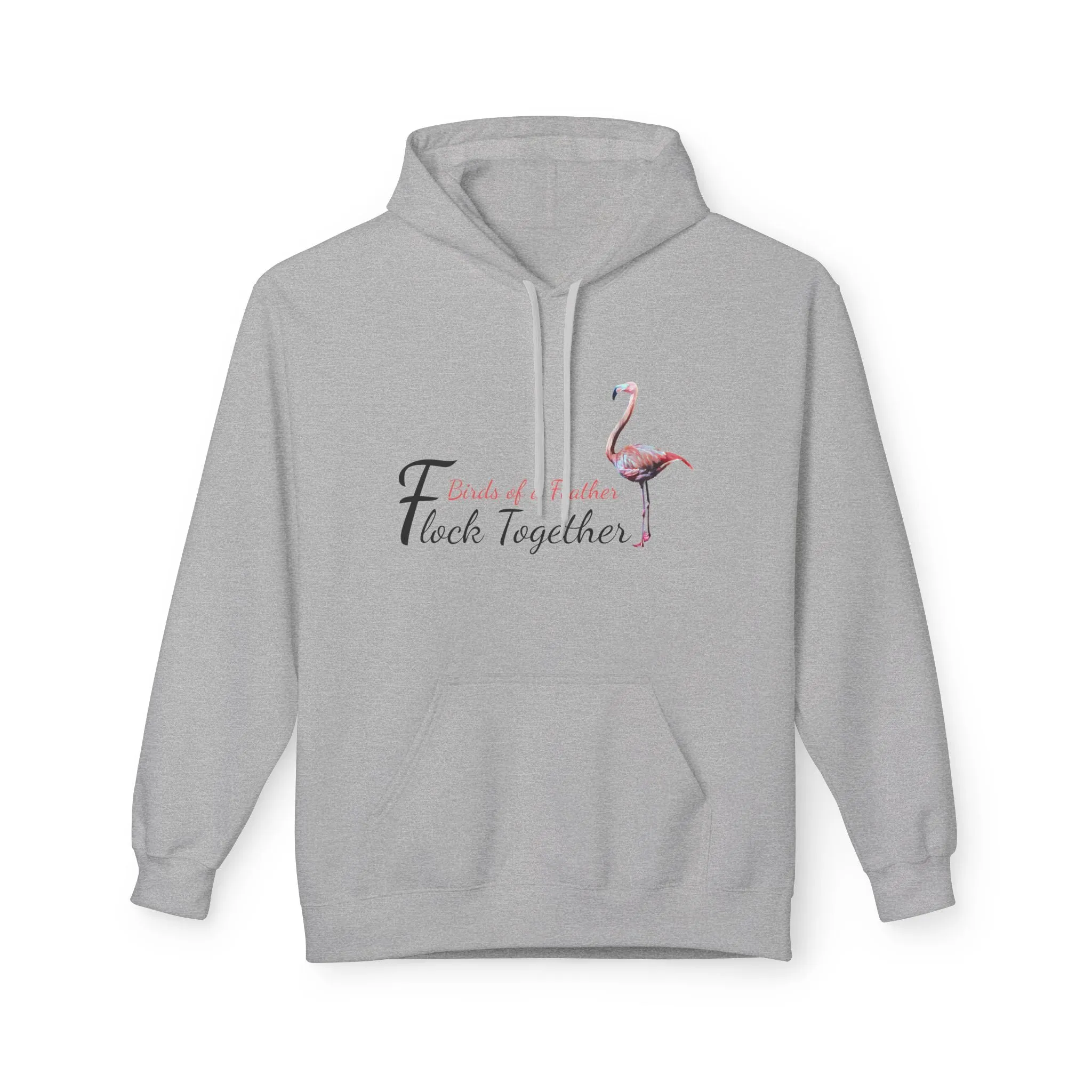 Unisex Midweight Softstyle Fleece Hoodie, "Birds of a Feather Flock Together", Beachwalker Club Collection