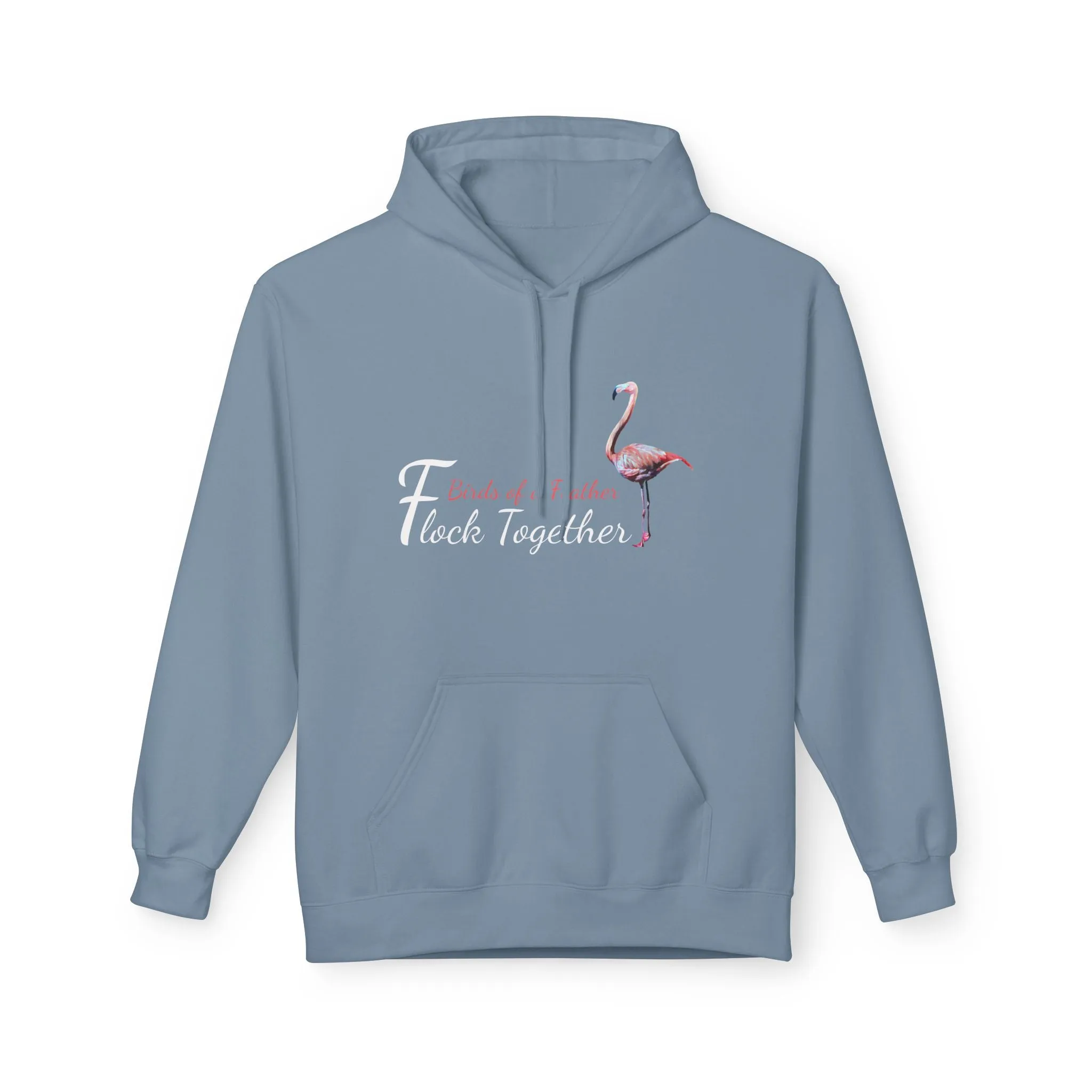 Unisex Midweight Softstyle Fleece Hoodie, "Birds of a Feather Flock Together", Beachwalker Club Collection