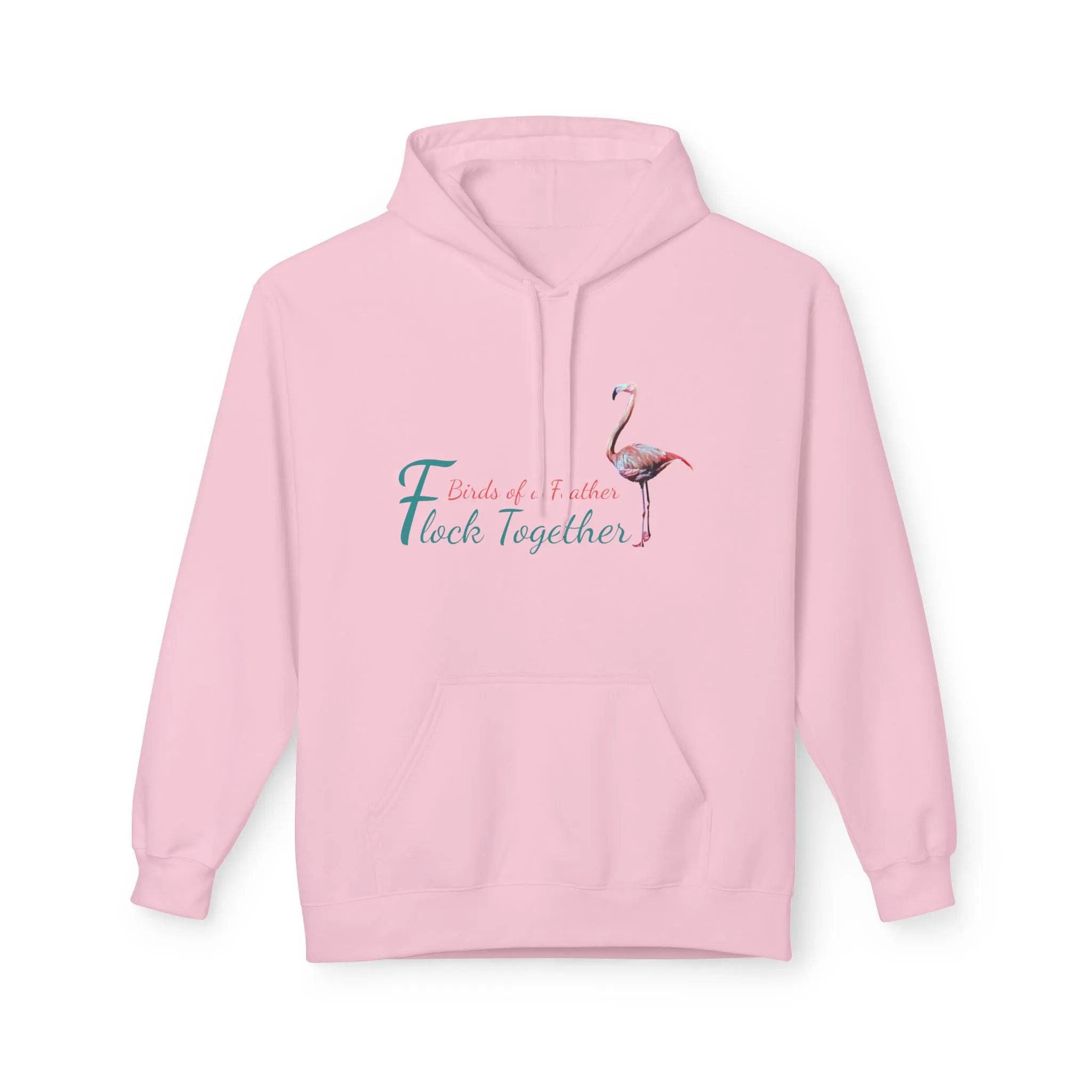 Unisex Midweight Softstyle Fleece Hoodie, "Birds of a Feather Flock Together", Beachwalker Club Collection