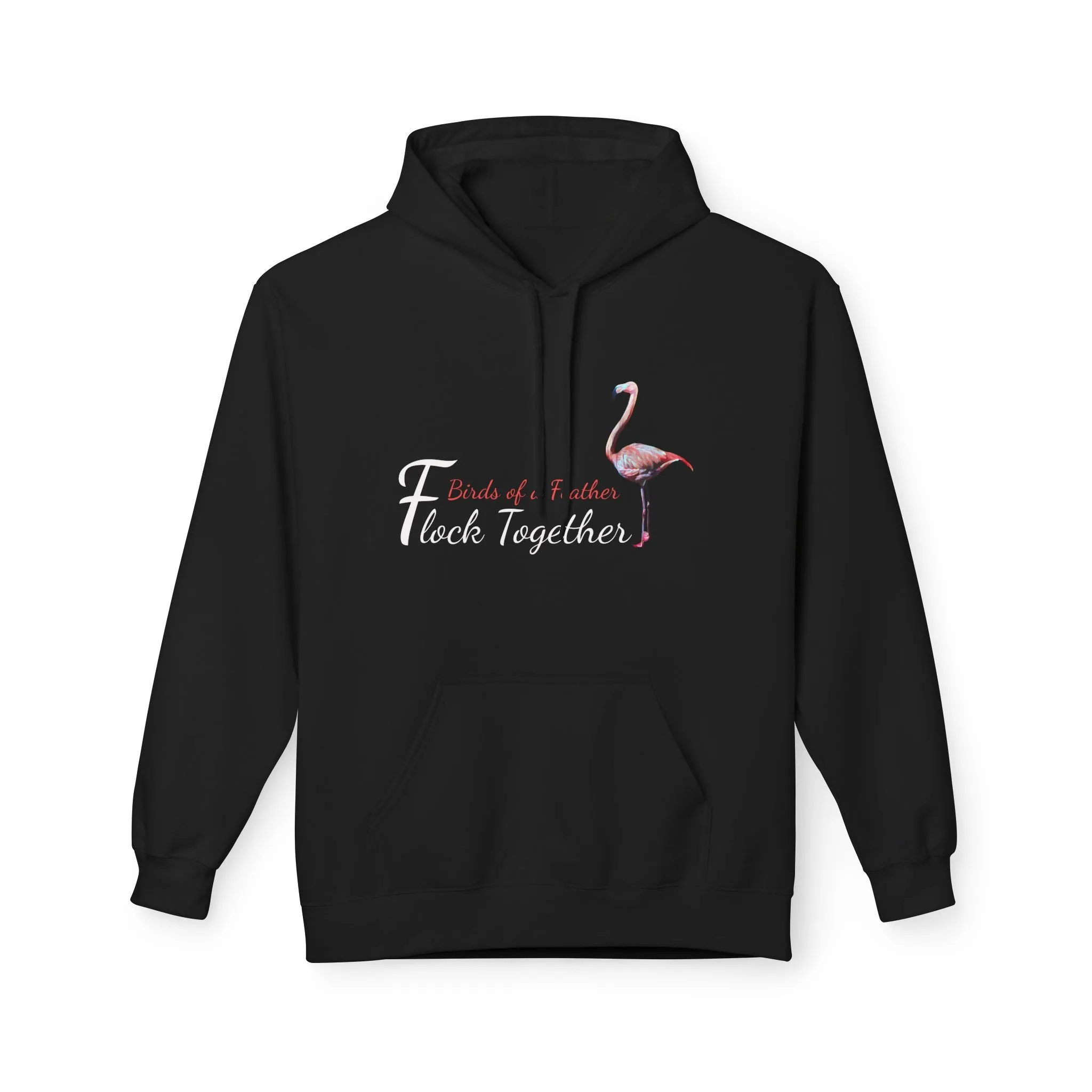 Unisex Midweight Softstyle Fleece Hoodie, "Birds of a Feather Flock Together", Beachwalker Club Collection