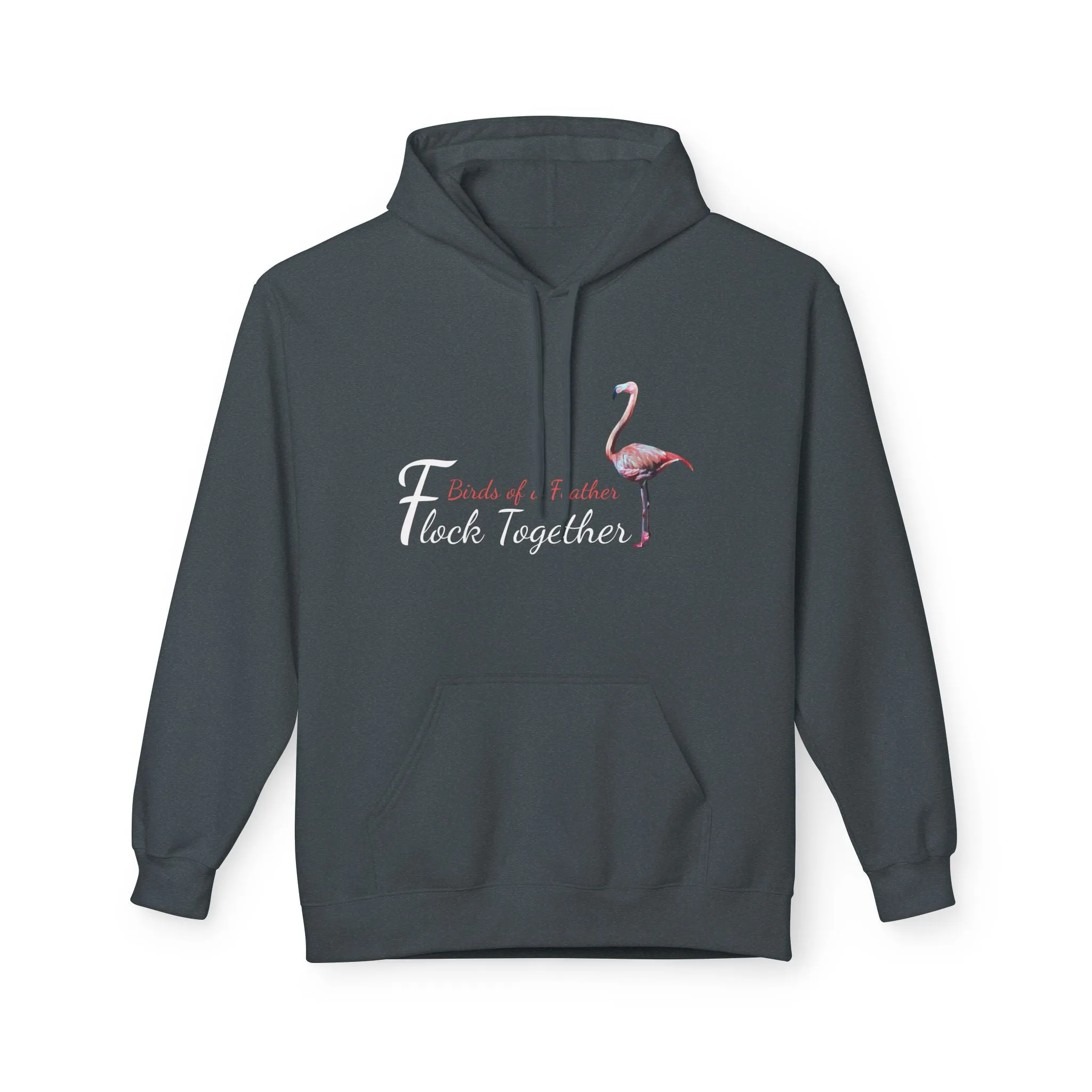 Unisex Midweight Softstyle Fleece Hoodie, "Birds of a Feather Flock Together", Beachwalker Club Collection