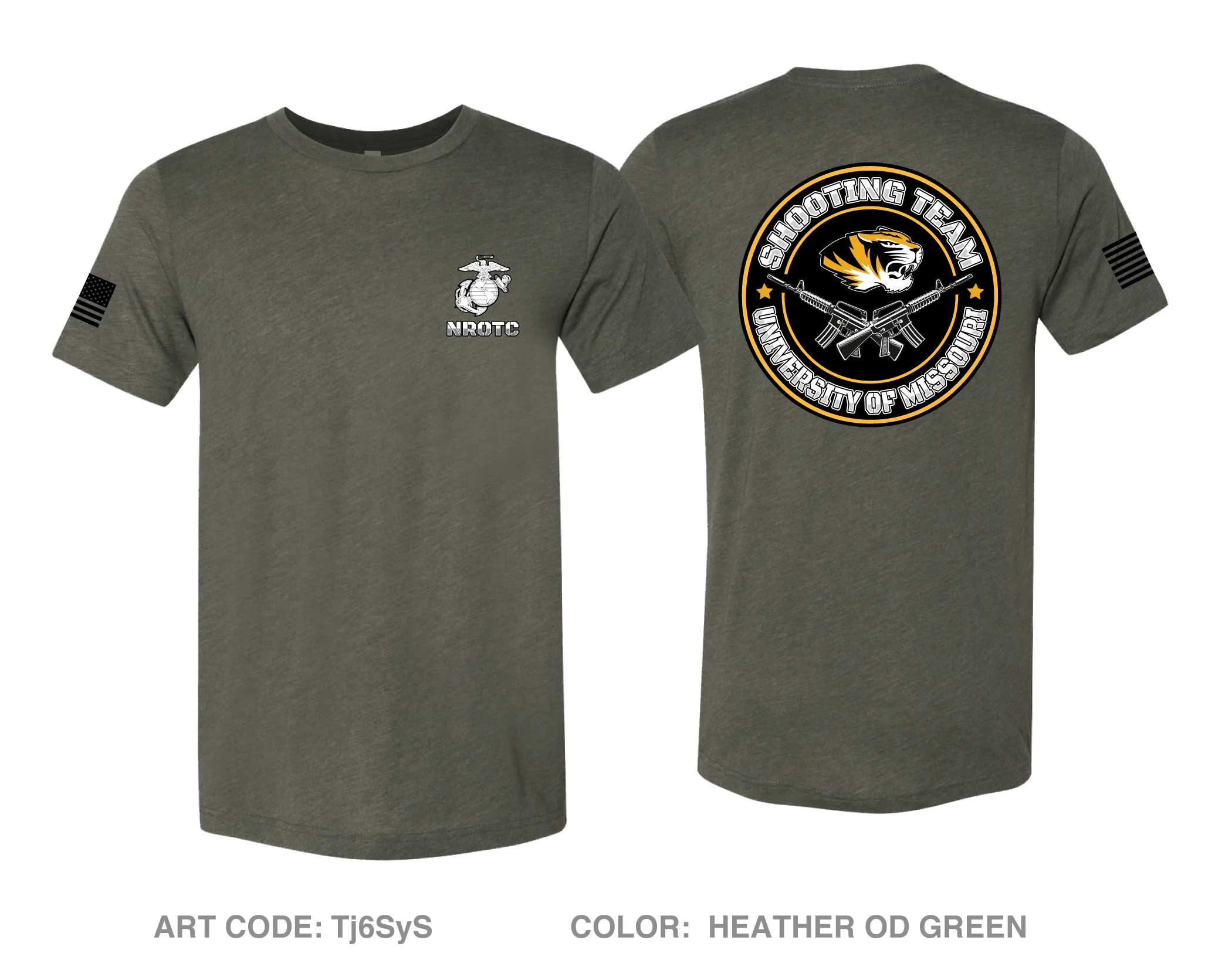 University of Missouri NROTC Comfort Unisex Triblend SS Tee - Tj6SyS