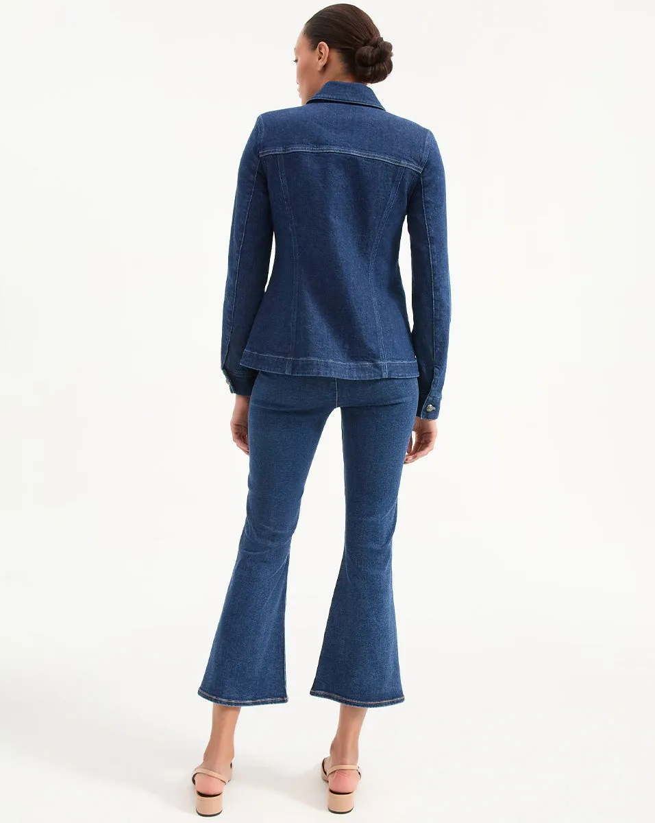 Veronica Beard Alfie Jacket in Indigo Rinse