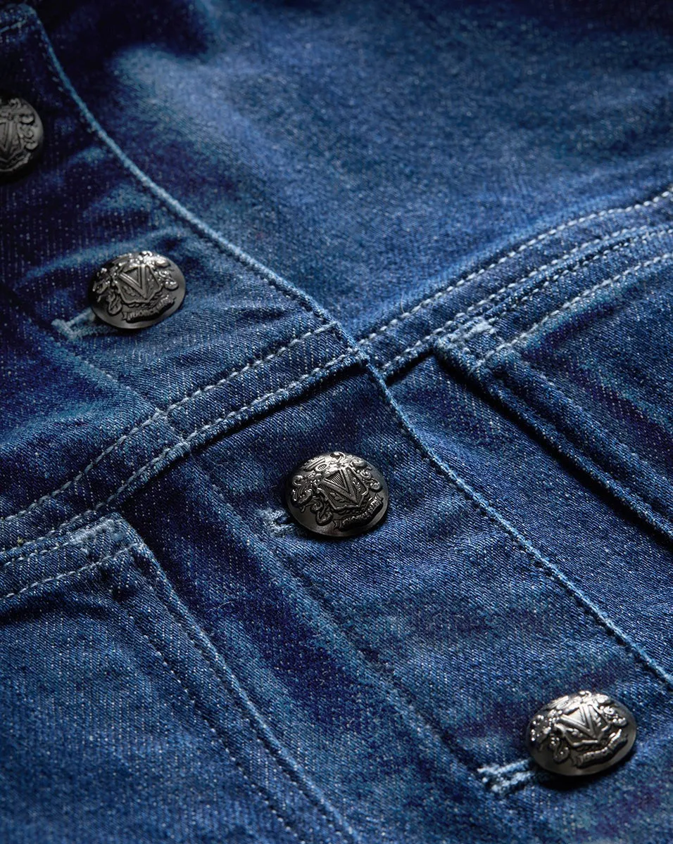 Veronica Beard Alfie Jacket in Indigo Rinse