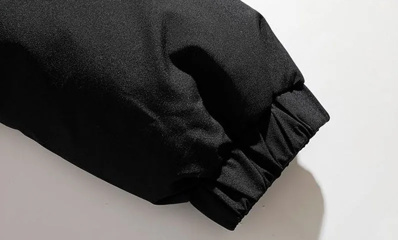 Versatile Striped Water-resistant Puffer Jacket