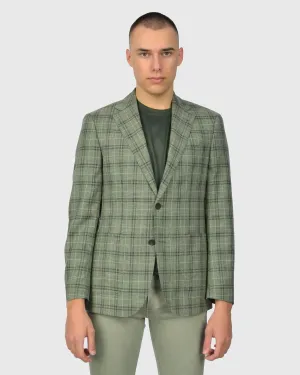 VINCENT & FRANKS VFFJQ850GR OLIVE CHECK JACKET