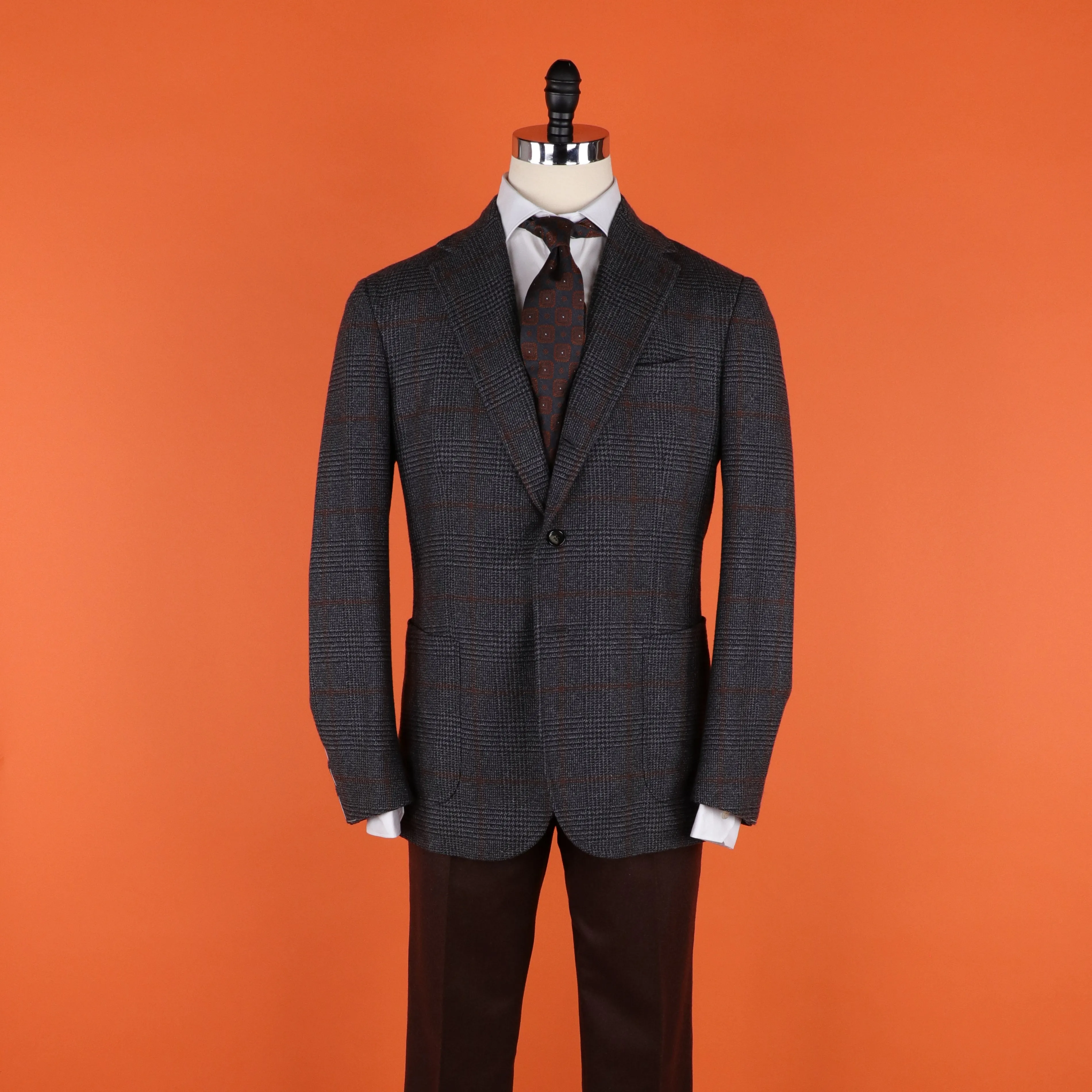 Vincenzo Cashmere Windowpane Sportcoat