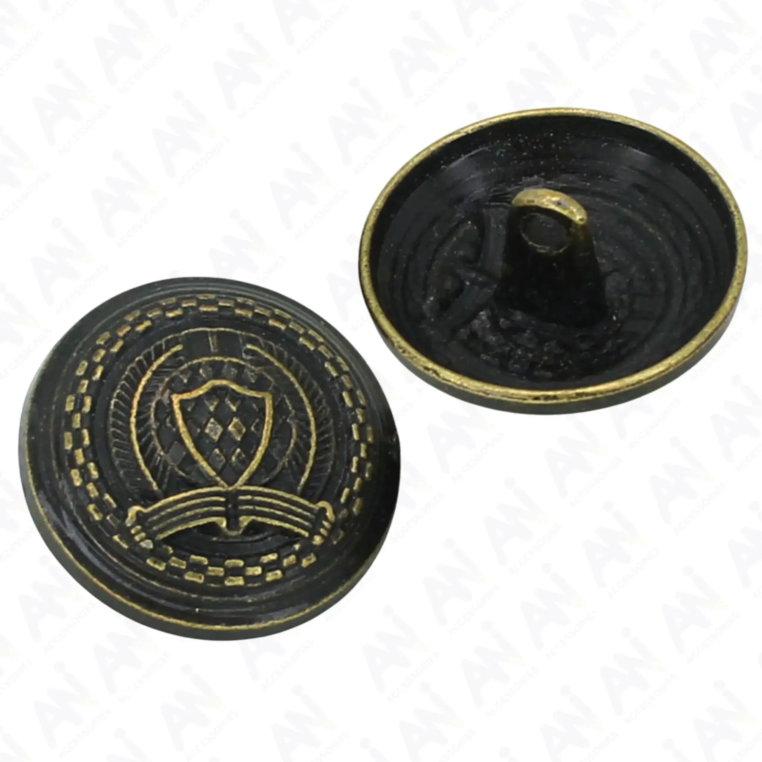 Vintage-Style Button for Clothing and Accessories