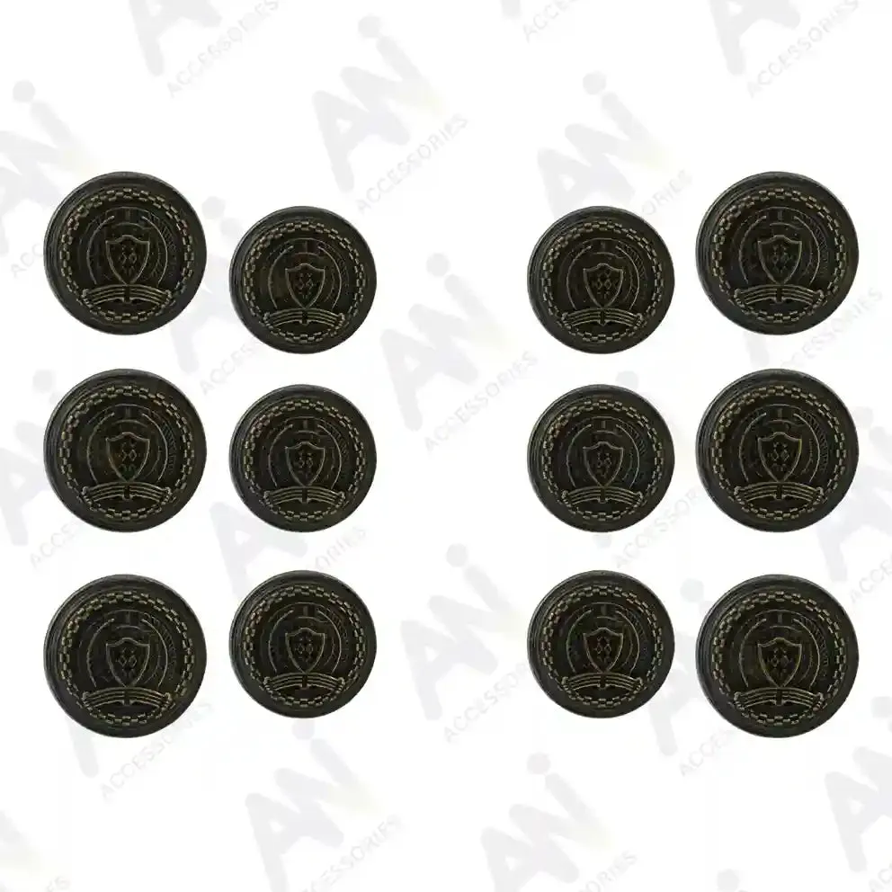 Vintage-Style Button for Clothing and Accessories