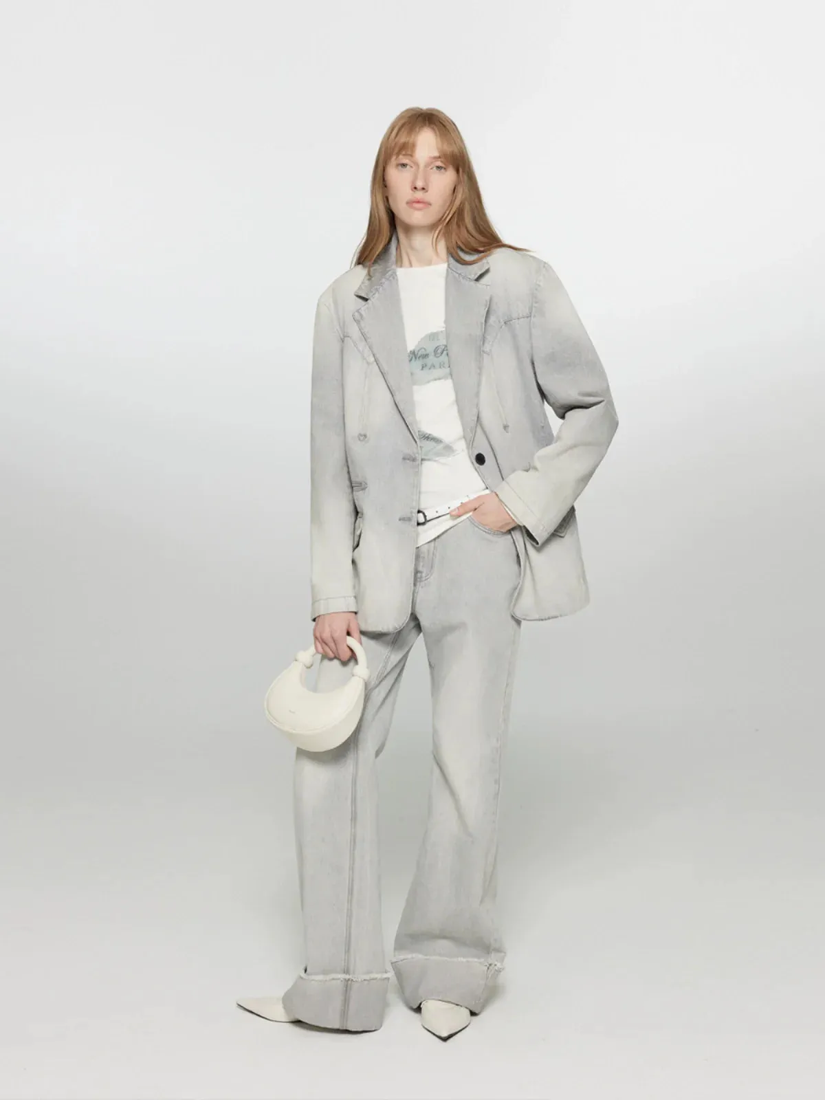 Vintage Wash Denim Suit