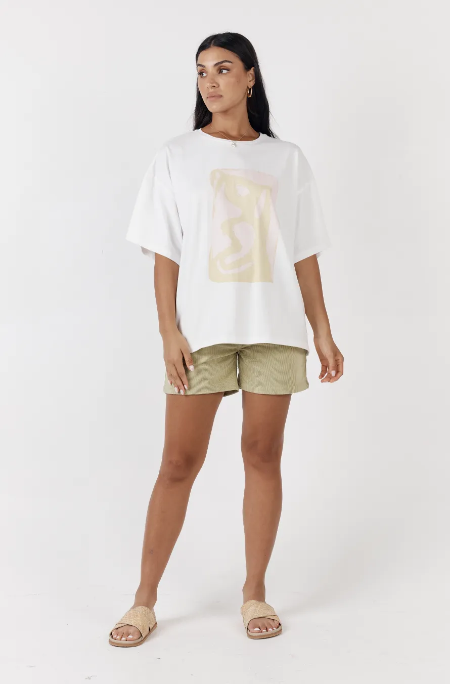 Voyage Tee Ivory Pink