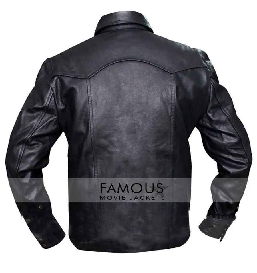 Walking Dead The Governor Black Leather Jacket