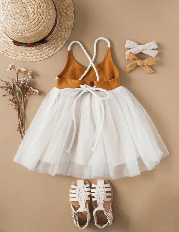 Willa Linen Reversible Tutu Dress - Woodland