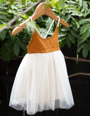 Willa Linen Reversible Tutu Dress - Woodland