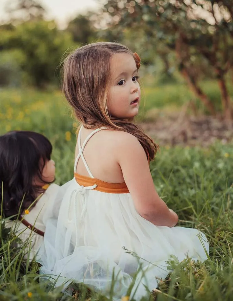 Willa Linen Reversible Tutu Dress - Woodland