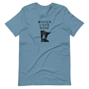 Winter Lives Here MN - Black