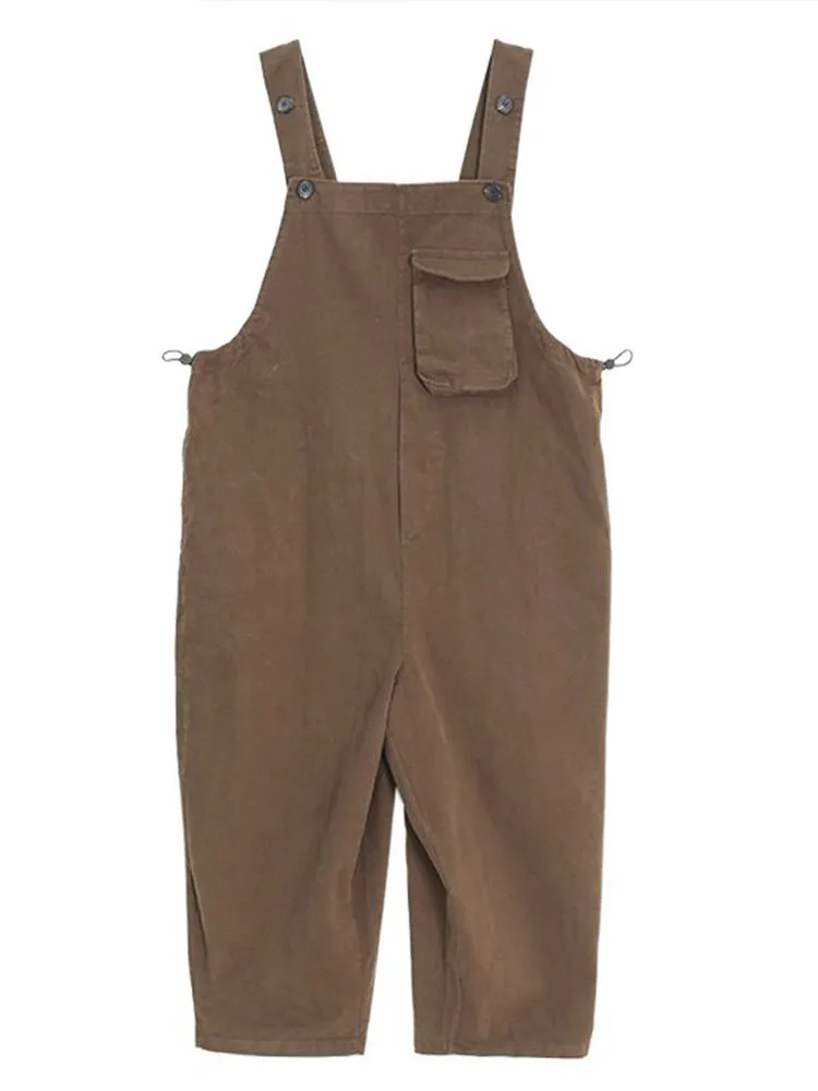 Women's Cotton Dungarees with Relaxed Fit