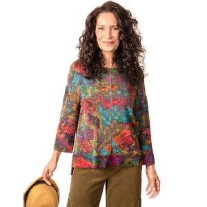 Women's Habitat 3/4 Sleeve Boxy Crew Scarlet