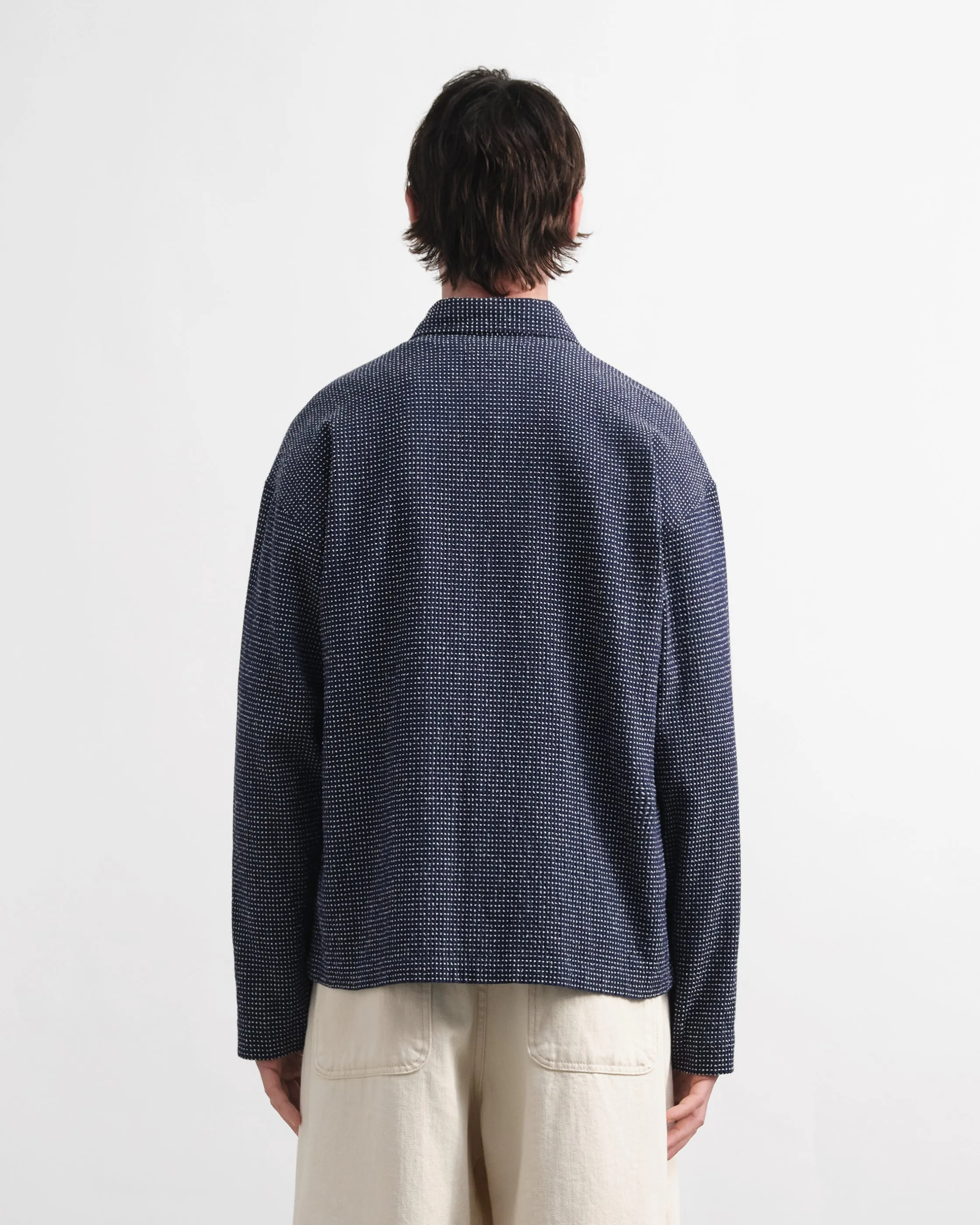 YMC Mens PJ Overshirt Blue