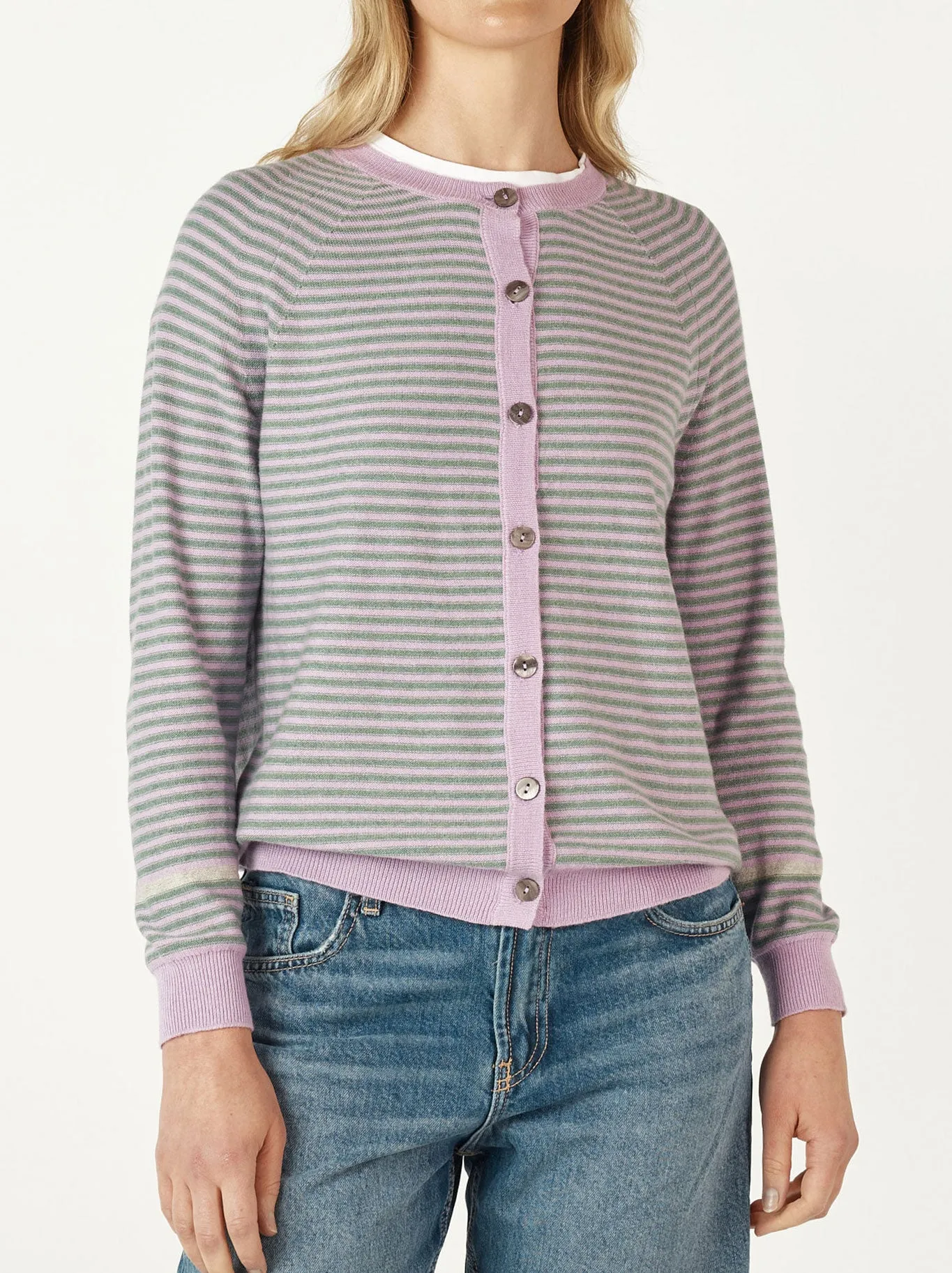 ZAKET & PLOVER ESSENTIAL STRIPE CARDI