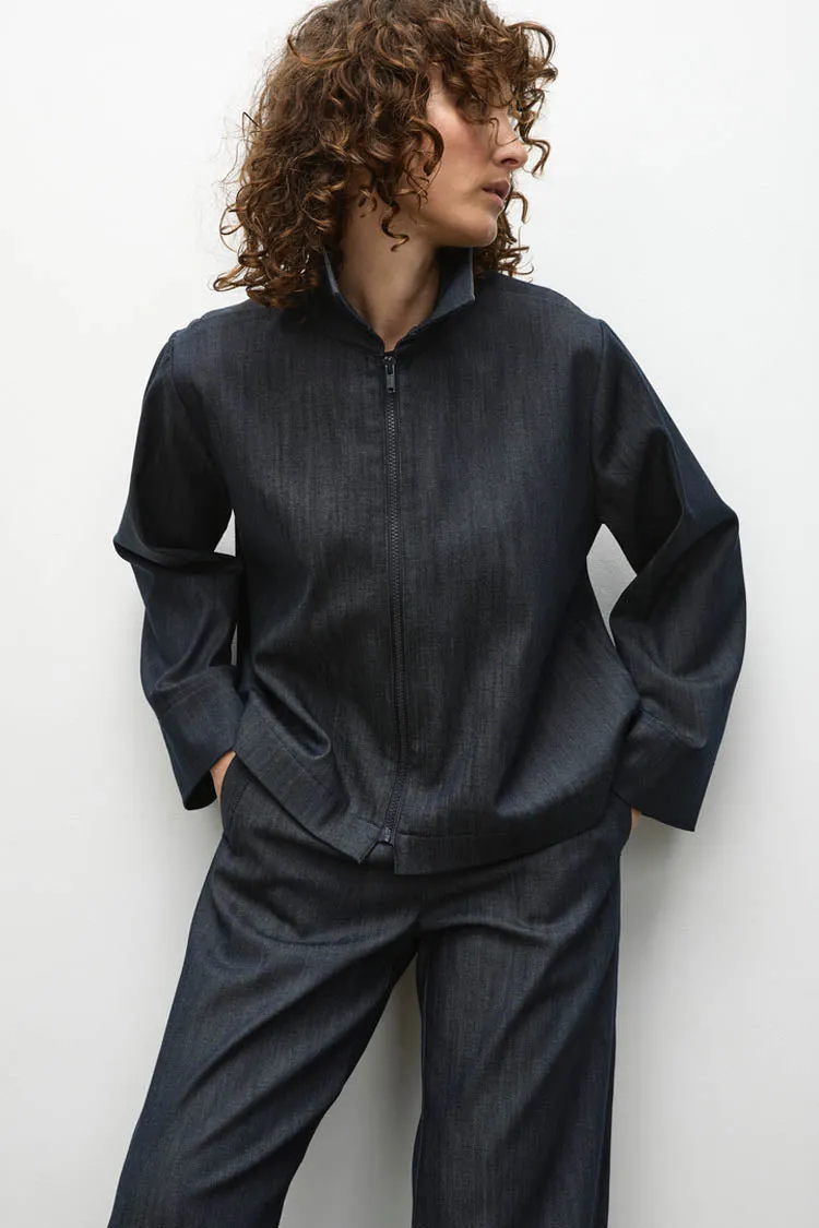 Zip Bomber in Deep Indigo